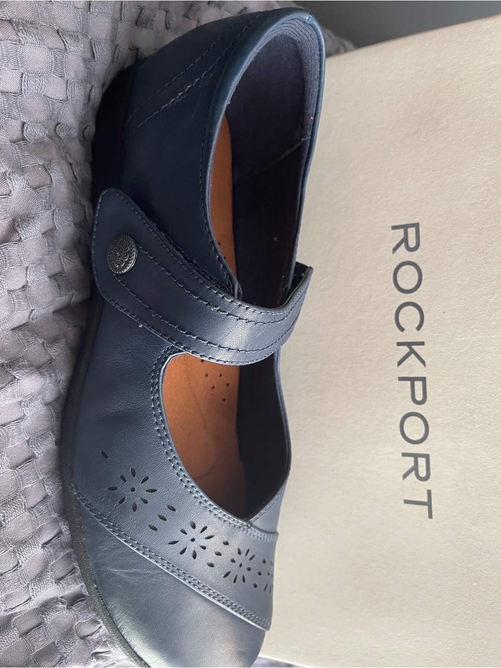Rockport Navy Blue Women's Mary Jane Loafers